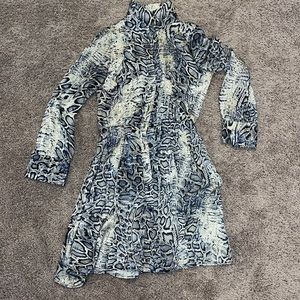 NEW Zara Leopard Printed Dress Size XS